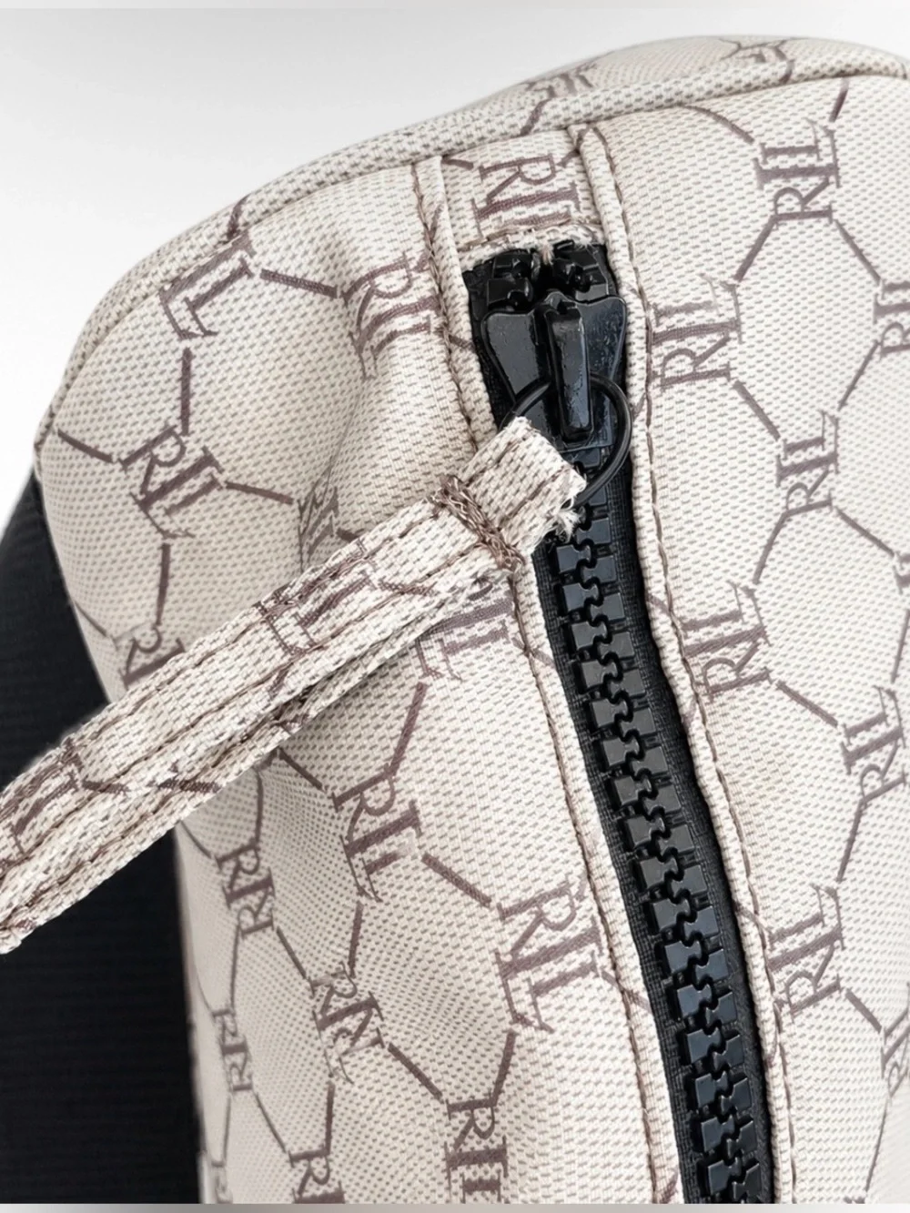 Vintage Lauren Ralph Lauren RL Monogram Messenger Bag